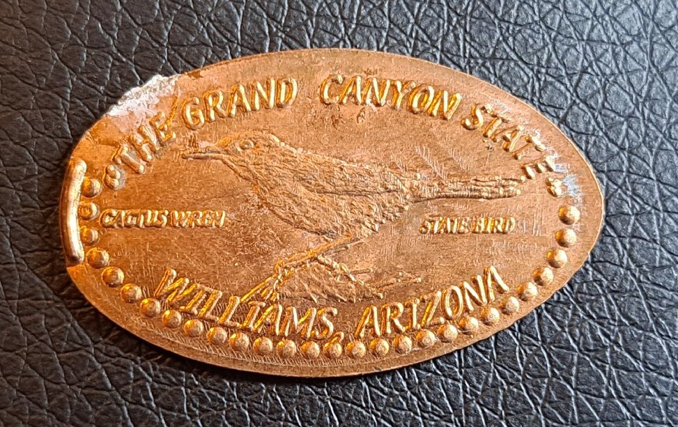 Grand Canyon State Williams Arizona Elongated Penny Pressed Souvenir