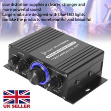 400W HiFi Digital Power Amplifier Mini Stereo Audio Amp Car Home DC12V Remote UK