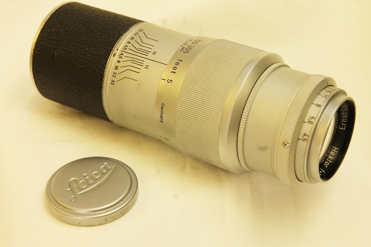 Leica Leitz 13.5cm 135mm f4.5 Hektor Telephoto in L39 .VERY
