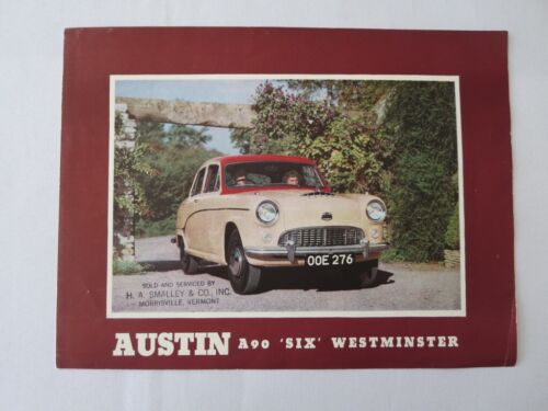 1954 1955 ? Austin A90 Six Westminster Sales Brochure Catalog Advertising  - Foto 1 di 4