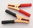 1pair 140mm 200A Crocodile Alligator Metal Car Battery Insulated Test Clip Clamp