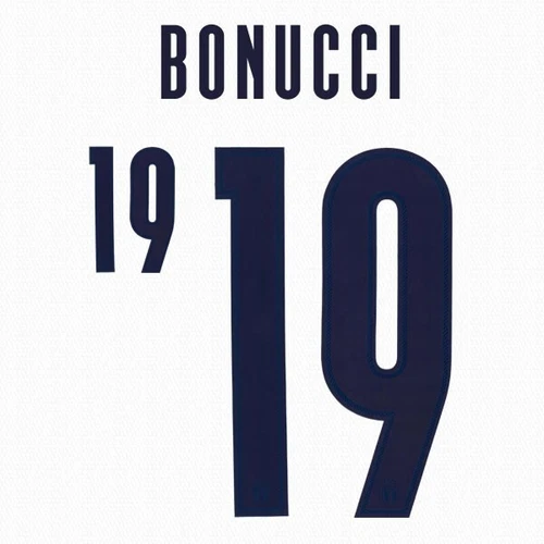 ITALY 2020 2021 OFFICIAL BONUCCI 19 AWAY PLAYER SIZE NAMESET