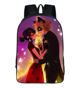 Details About Miraculous Ladybug Backpacks Marinette Cat Noir Anime School Bag Shoulder Bag