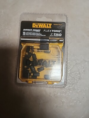 DeWALT 15 piece Locking Magnetic Holder and Bit Tips T25 1'' Impact Ready