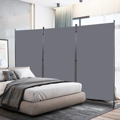 6FT Folding Room Divider - 3 Panel Privacy Screen for Home & Office Separation
