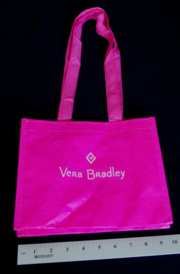 Vera Bradley Reusable Tote Bag Gift Bag Hot Pink