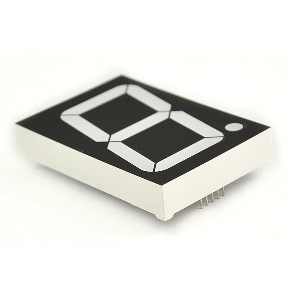 5 ×  2.3" Common Anode LED Single Digit Display 1 Bit 10-Pins PCB Red 7 Segment  - Image 4 of 4