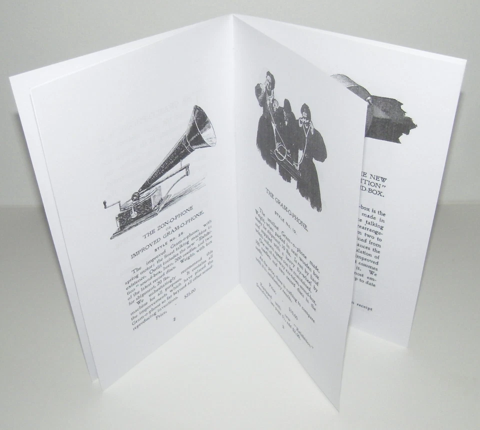 Gram o Phone  Phonograph Gramophone Price list Catalogue  Reproduction - Image 3 of 4