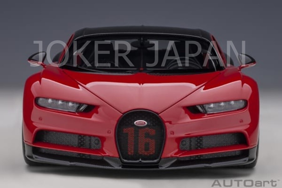1/18 ブガティシロン AUTOart Bugatti Chiron Sport (Italian Red/Carbon) [70996] 1/18 JDM