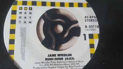 RUSH HOUR VON JANE WIEDLIN BRILLIANT SONG 7'' VINYL SINGLE SCHALLPLATTE 45RPM