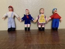 Raro Juego de Muñecas de Peluche Personajes EL CHAVO DEL OCHO Años 70 DE Colección