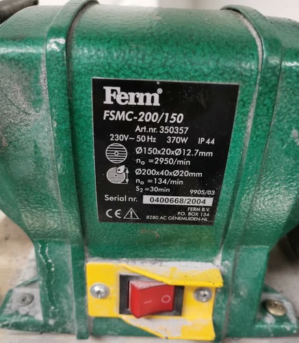 Ingranaggio in nylon per smerigliatrice mola da banco FERM FSMC-200/150 - Foto 2 di 2