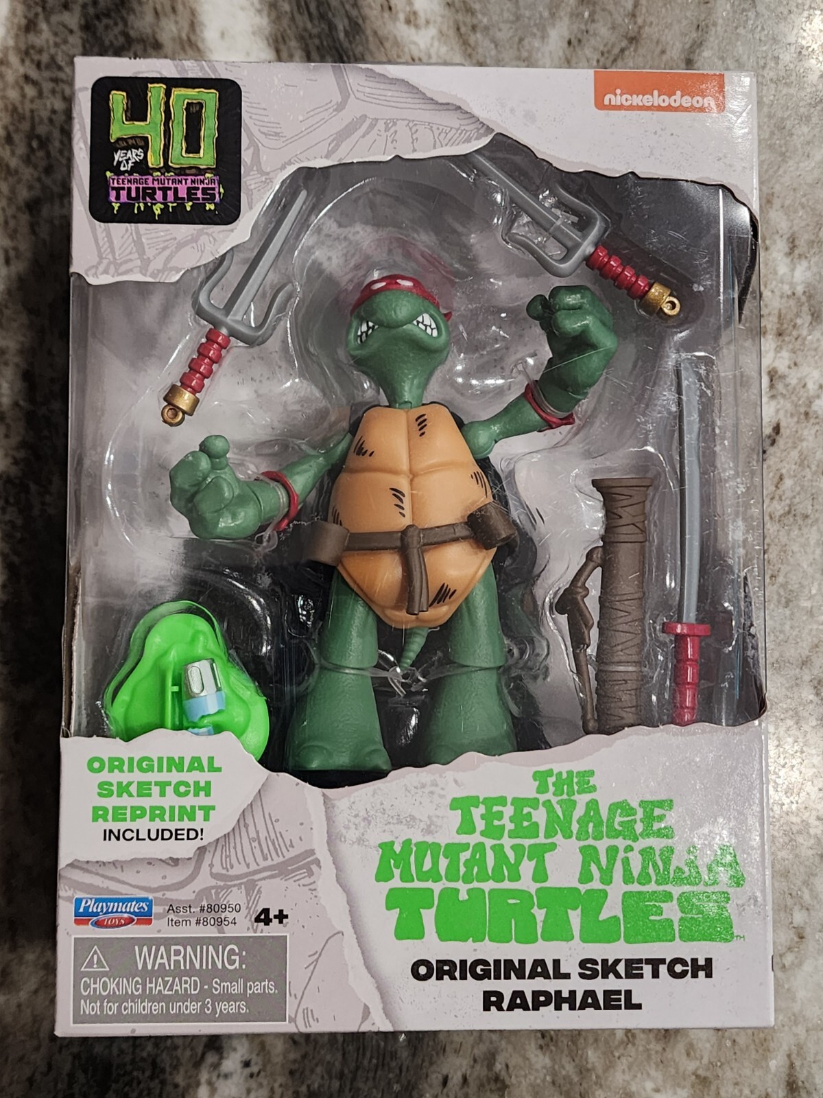 TMNT RAPHAEL Classic Sketch 40th Anniversary Ninja Turtles Original Figure