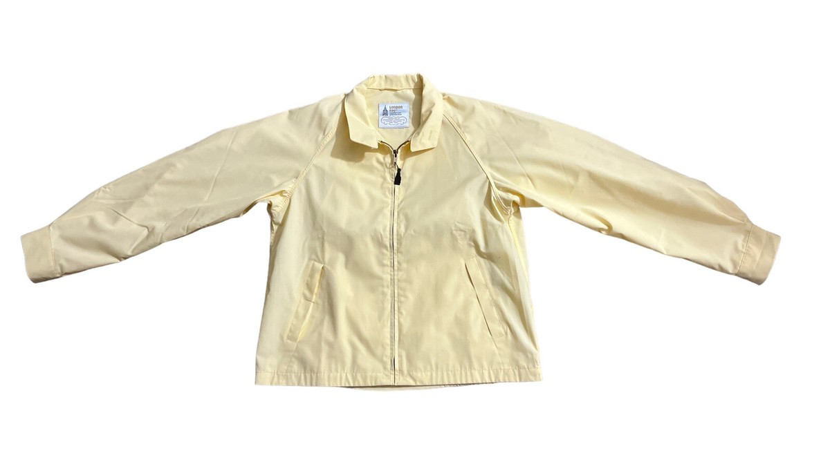 Vintage 60s 70s London Fog Ideal Zipper Harrington Yellow Vintage 60s 70s London Fog Ideal Zipper Harrington Yellow