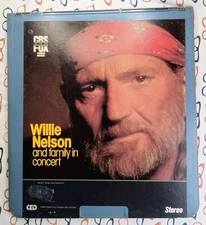 Willie Nelson & Family In Concert 1984 CED Videodisc Used CBS Fox Video Music
