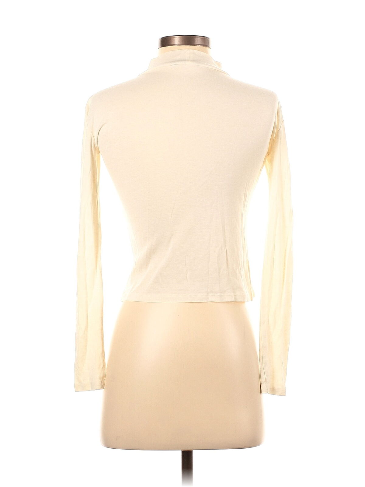 Zara Women Ivory Long Sleeve Turtleneck S - image 2