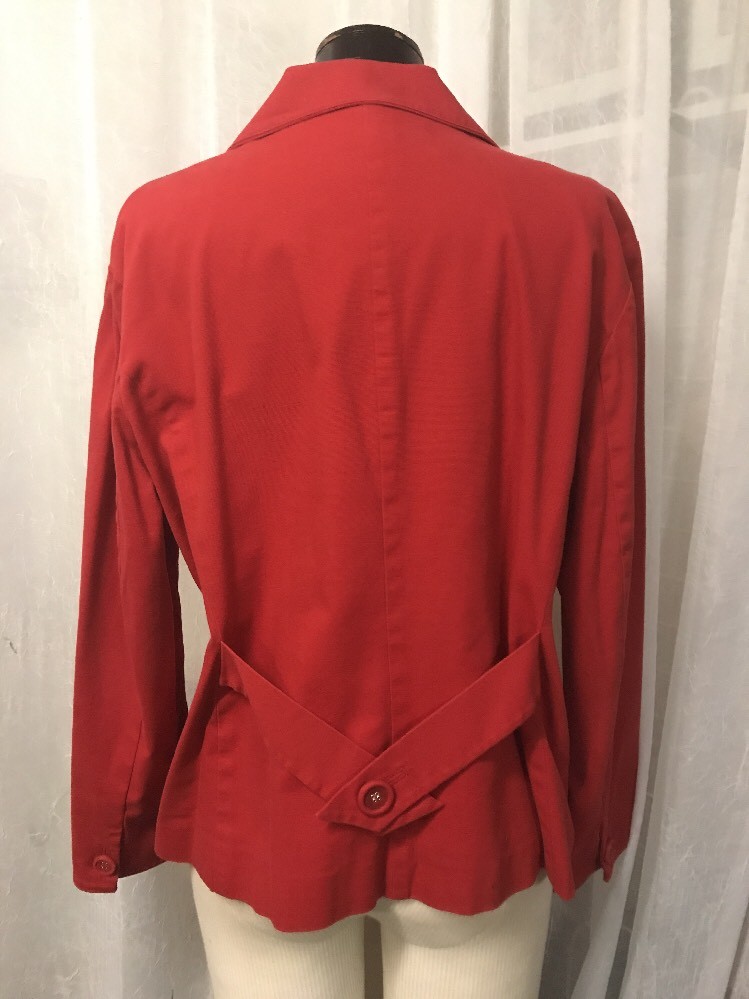 Chico's Women's Jacket Red 2 Button Fully Lined  … - image 5