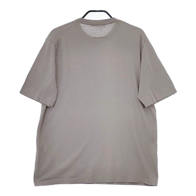 SLOANE 18G Cotton Crew Neck Knit Short Sleeve Sweater knit