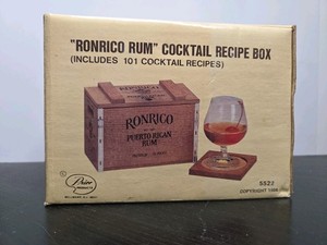 Ronrico Rum Cocktail Recipe Box 1984  NIB