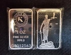 Modern 1 Troy Oz Silver Bar .999 Fine Silver Made In The USA.