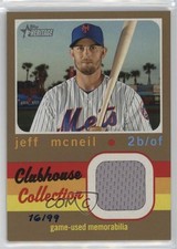 2020 Topps Heritage Clubhouse Collection Relics Gold 16/99 Jeff McNeil 9vp