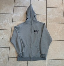 L - Revenge Full Zip Hoodie Grey
