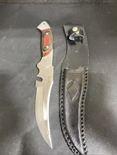 Chipaway Cutlery 12” Bowie Knife. 5” Blade. Wood Handle With Sheath