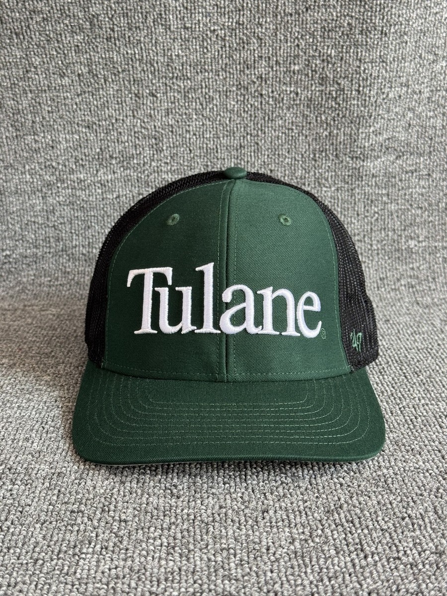 '47 Brand Tulane Green Wave Trucker Snapback Green Black OSFA NCAA Mesh Back Hat