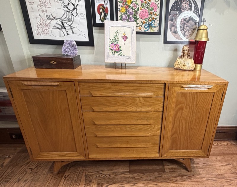 mid century modern credenza vintage Jack Van Der Molen Sideboard Buffet