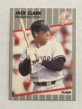Jack Clark (#252) - New York Yankees - 1989 Fleer  Baseball