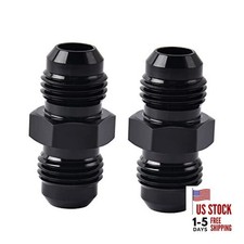 6AN Male to Male Flare Coupler Union Straight Fuel Hose Adapter 6AN to 6AN