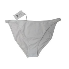 Andie Swim x Demi Moore The Tropez Bottom Bikini Swimsuit White XL NEW