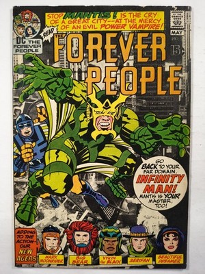 Forever People #2 VG/FN DC Comics 1971 1st Desaad & Mantis Jack Kirby Story/Art