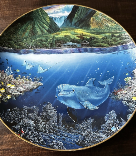 Danbury Mint 1991 CHEZ PAUL Decorative Plate Underwater Paradise - Nelson - Picture 3 of 3