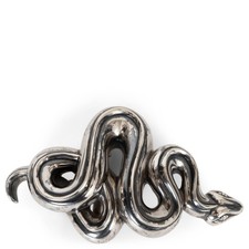 73846 auth KIESELSTEIN-CORD sterling silver 1993 SERPENT LARGE Belt Buckle