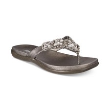 Women's Kenneth Cole Reaction Glamathon Flat Sandals Pewter