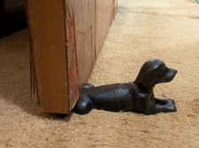 Vintage Style Dog Cast Iron Door Stop 