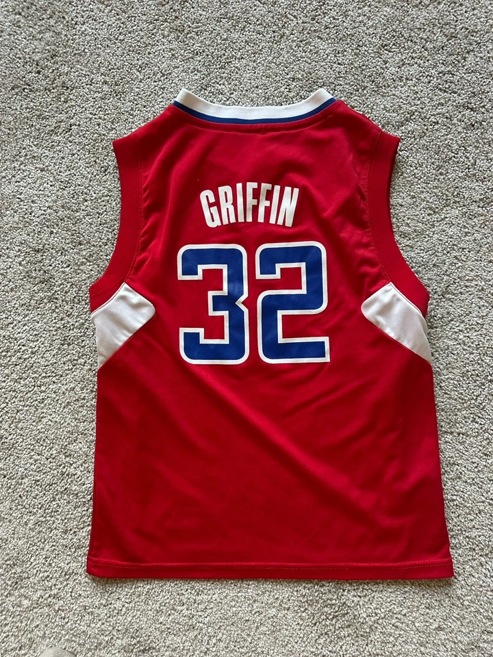 Camiseta Adidas Juvenil M Los Angeles Clippers Blake Griffin # 32 NBA Roja Foto 4 de 4