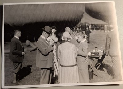 Altes Foto Vintage Ballon Ballonfahrt Schwarzenberg um 1920