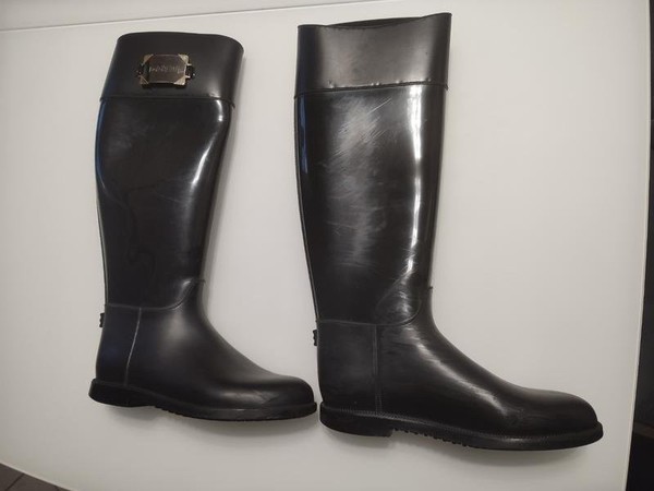 Women Baldinini Rubber Boots Black 37