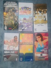 Lot of 6 Sony PSP Manuals Only - Loose - Orig...