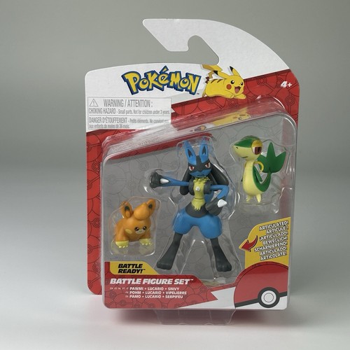 Pokémon Battle Ready Set - Pawmi + Lucario + Snivy Neu 2024 - Selten! - Bild 1 von 2