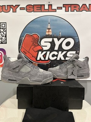 Size 9 - Jordan 4 Retro x KAWS Cool Grey 2017