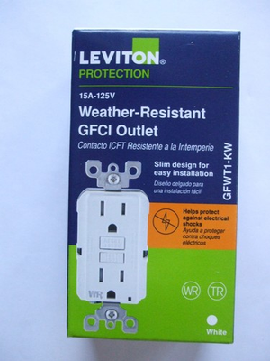 #ad #ad Leviton GFWT1 KW Weather Resistant GFCI Outlet 15A 125V White 078477709184 $17.50