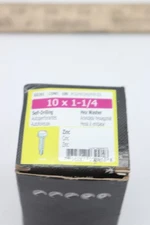 (100-Pk) Midwest Hex Washer Head Self-Drilling Screws #10-16 x 1-1/4" 