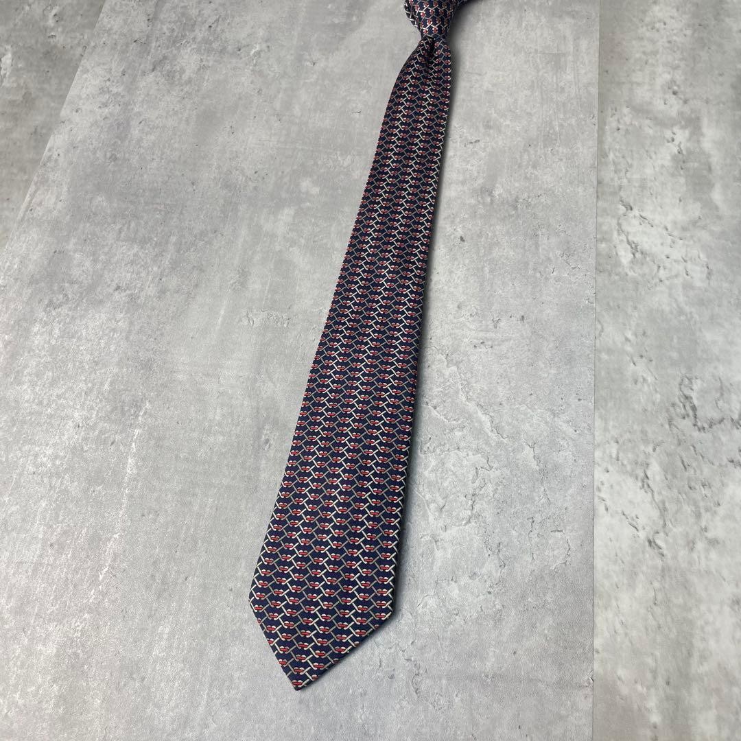 Good Condition HERMES Mysterious Pattern Checkere… - image 9