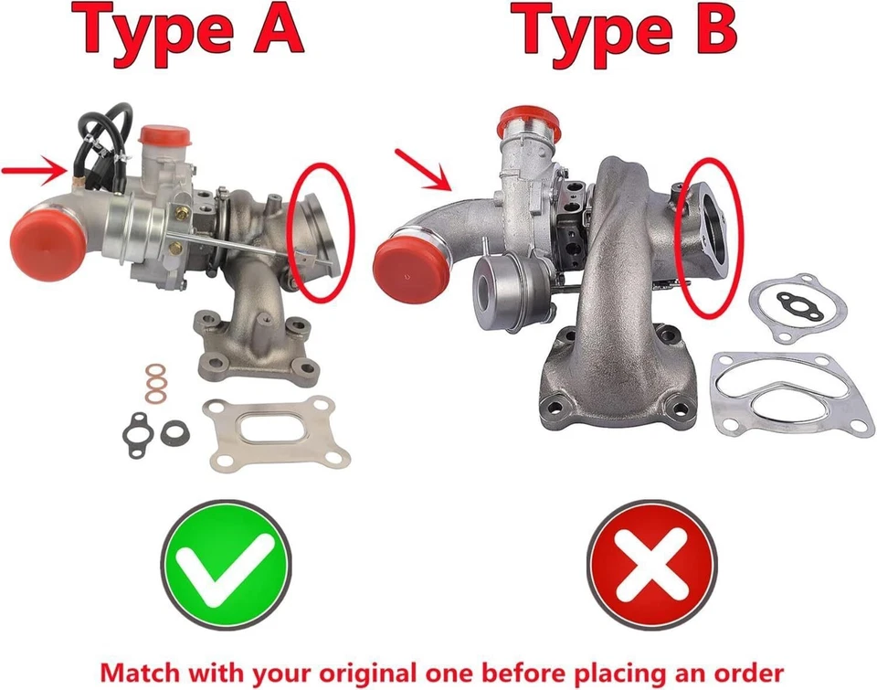 Turbo Turbocharger For 2013-2016 Ford Escape Fusion Taurus Lincoln MKZ 2.0L K03 - Изображение 3 из 4