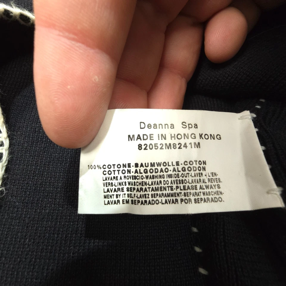 Cárdigan Emporio Armani Mujer 10 Negro Manga Larga Tejido Algodón Talla 10 AA Foto 4 de 4