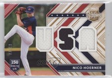 2018 Panini Elite Extra Edition USA Materials Gold 72/99 Nico Hoerner 08jk