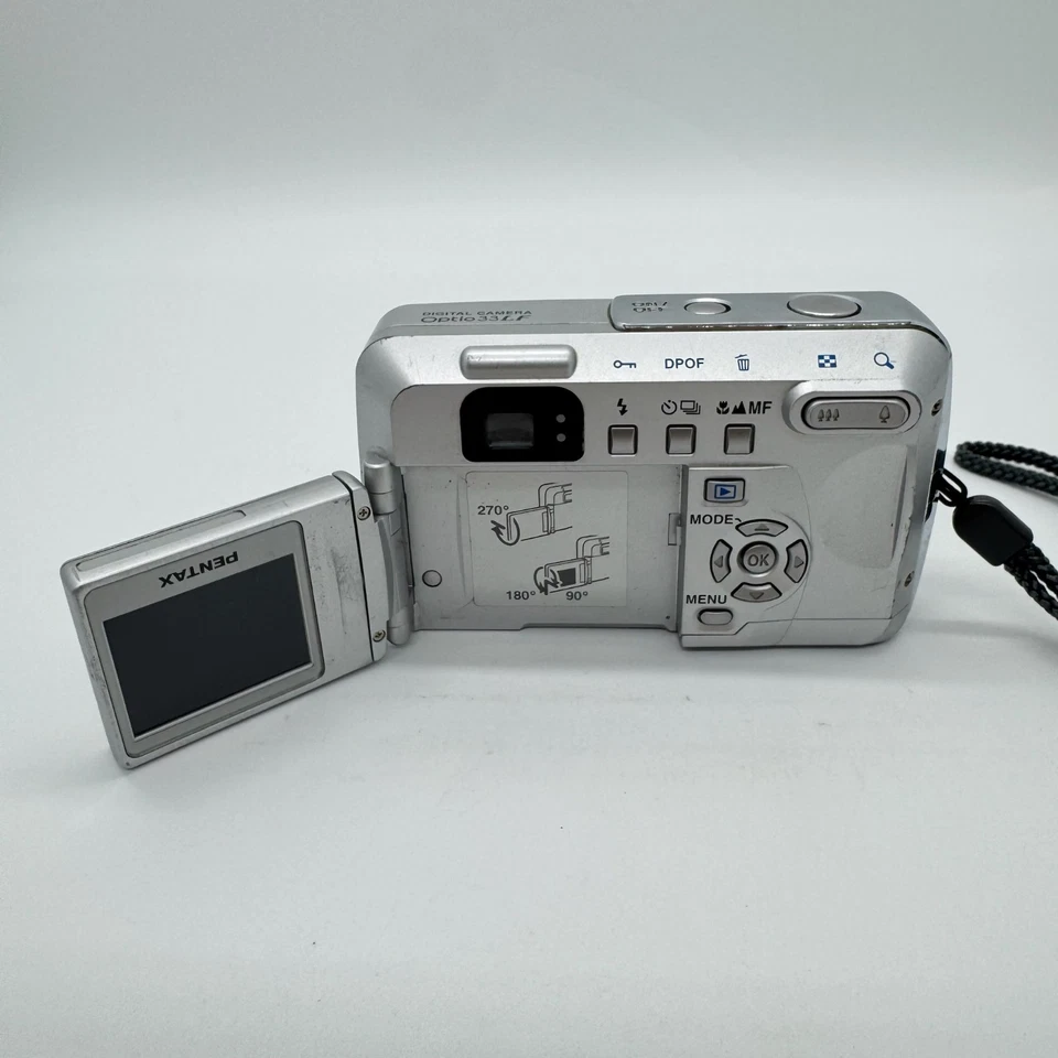 Pentax Optio 33LF 3.0 MP Compact Digital Camera CCD Point & Shoot Y2K Tested - Image 3 of 4